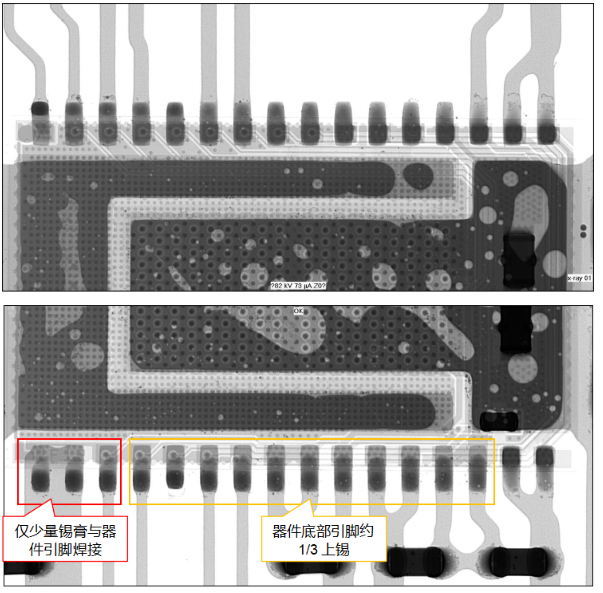 PCBA焊接润湿不良分析